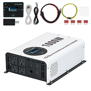 Tianmo 1000W Pure Sine Wave Inverter Wireless Wired Remote  - 副本
